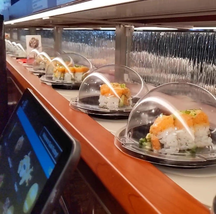 Revolving Sushi Factory, Alpharetta - Sushi Factory 101 - When You Arrive