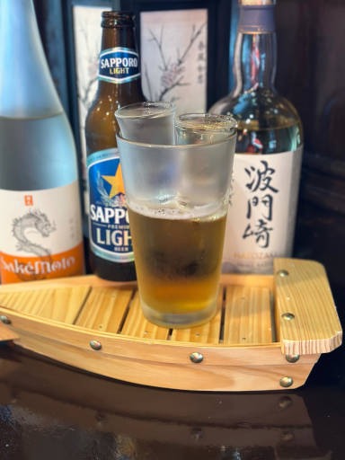 revolving sushi factory, cocktails menu 7 - Sake Bomb